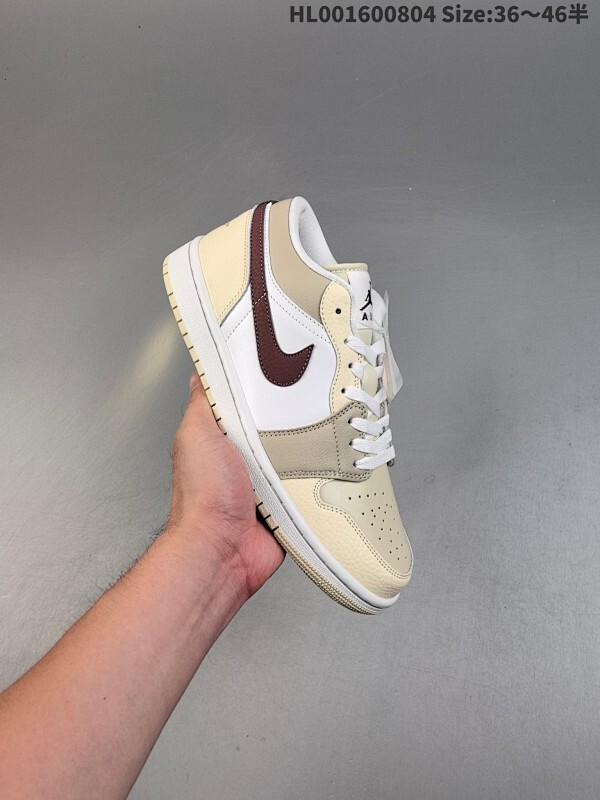 头层带半码 Air Jordan 1 Low "Team Good" 低帮 浅棕红 AJ1 乔丹1代 aj1 乔1 低邦 浅棕红棕褐