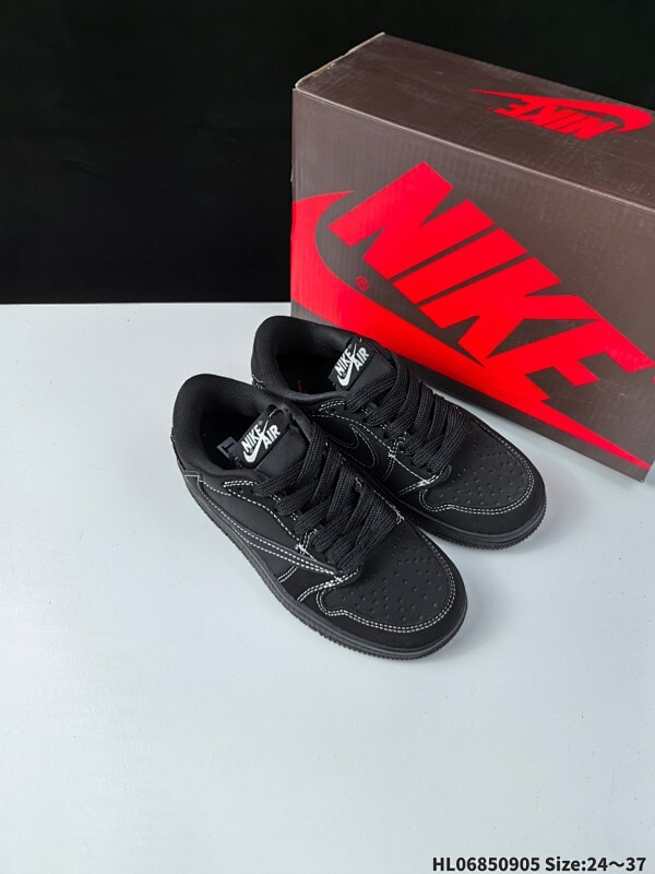 集合二 童鞋倒钩NK Fragment x Travis Scott x Air Jordan 1  AJ1 乔1 TS 藤原浩 三方联名倒钩 低帮文化篮球鞋