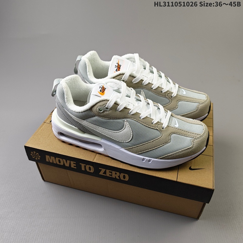 集合二105   NK Air Max Dawn 黎明系列小气垫 低帮气垫百搭休闲运动慢跑鞋 采用柔软翻毛皮和透气梭织材料打造利落鞋面，中底和鞋跟融入现代感线条设计，兼具复古风格与时尚魅力，尽显运