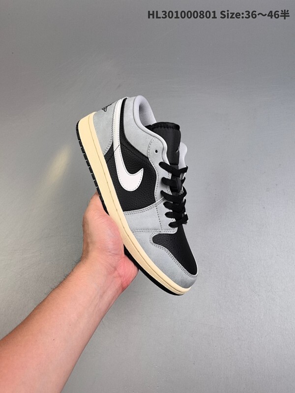 集合 Air Jordan 1 Low 低帮 灰白色 AJ1 乔丹1代 aj1 乔1 低邦 白灰色 男女同款 乔丹篮球鞋系列