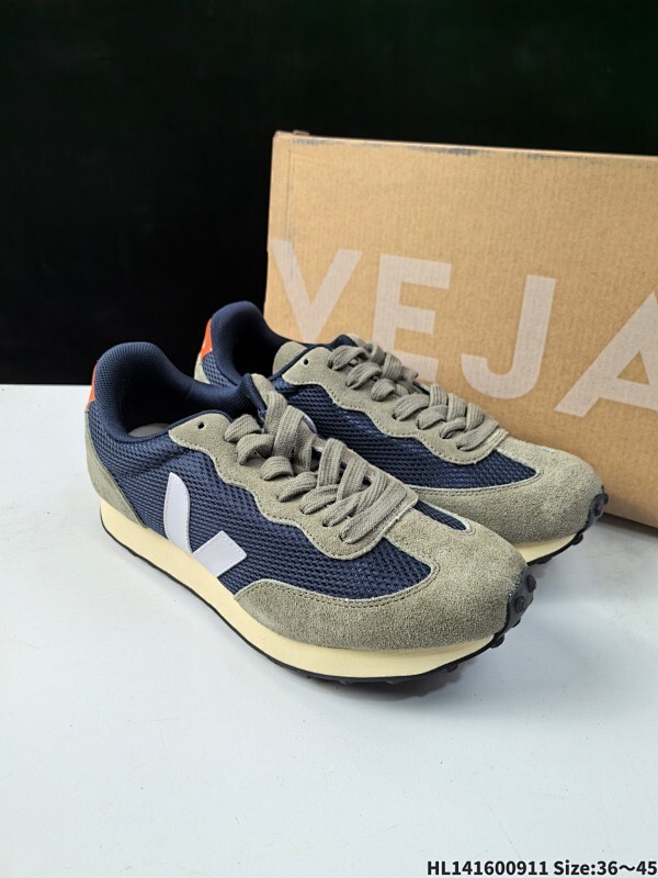 集合 公司级✅VEJA RIO BRANCO V字鞋网面透气 拼接鞋面 缓震运动跑步鞋！