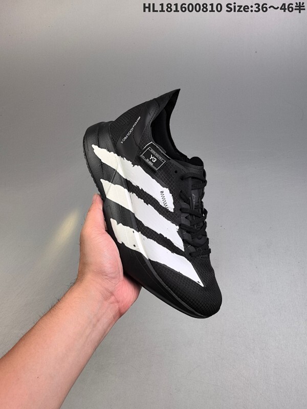 Y-3 Adidas Adizero Adios Pro 4M 马拉松飞线贾卡轻质透气休闲运动跑步鞋 采用双层透气网纱 Flywire动态飞线绑缚鞋面材质 内置Zoom小气垫装置