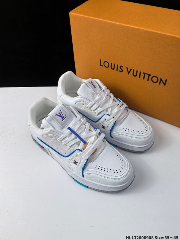 公司级✅Louis Vuitton Trainer Sneaker Low 全新 LV 路易威登 休闲运动文化百搭板鞋