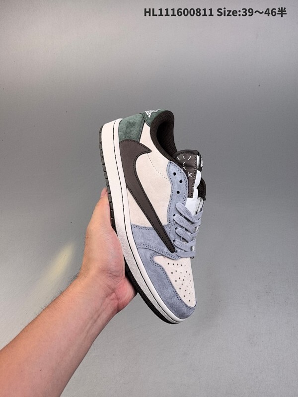 集合 公司级✅Nike Air Jordan 1 x Travis Scott AJ1倒勾 乔一倒钩 耐克 低帮文化篮球鞋