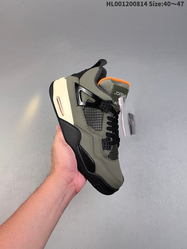 Undefeated x Air Jordan 4 Retro 复刻绿黑 AJ4 乔丹4代 aj4 乔4 军绿 乔丹篮球鞋系列