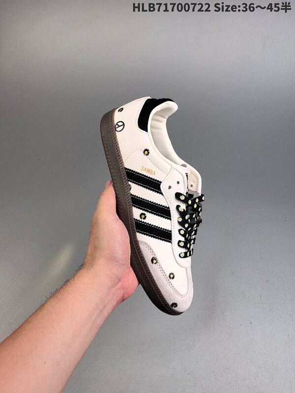 集合  公司级✅Adidas Originals Samba OG ‘DIY’桑巴舞系列 阿迪达斯 三叶草绅士德训足球风百搭低帮休闲运动板鞋