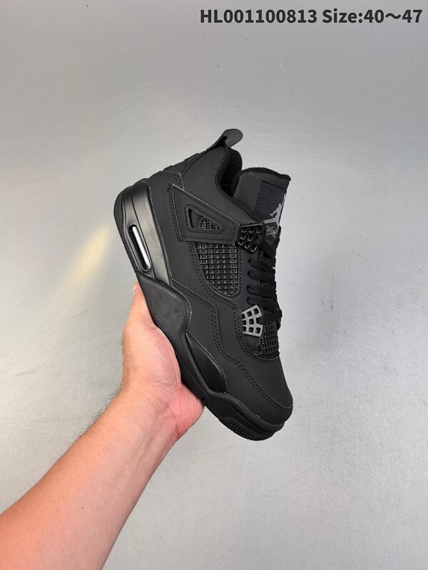 Air Jordan 4 Retro "Black Cat" 复刻黑猫 AJ4 乔丹4代 aj4 乔4 复刻黑猫 男女同款