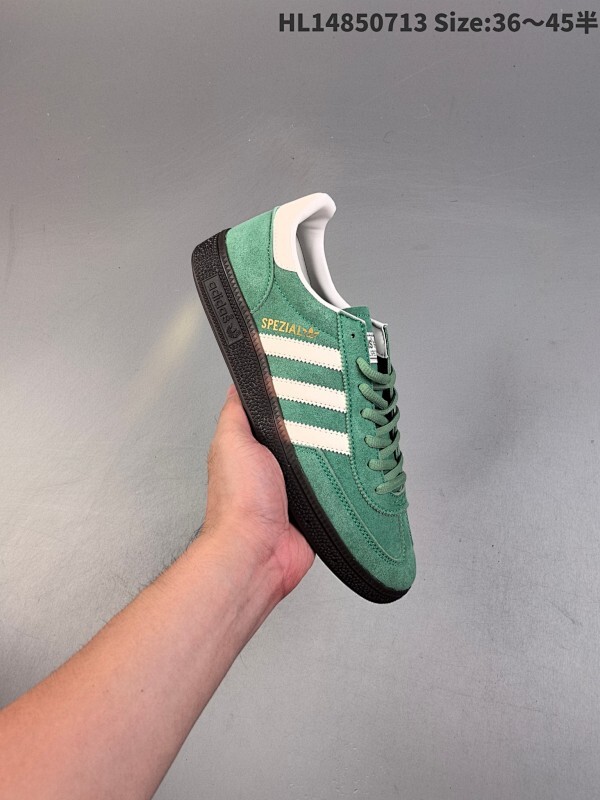 Adidas Handball Spezial 官方正确版本 阿迪达斯经典款 复古休闲板鞋 全鞋采用反毛皮制作 牛筋耐磨大底