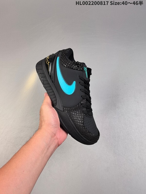 真碳版本 Nike Zoom Kobe 4 "Black Mamba" 耐克 科比4代 低帮 黑蒂芙尼 黑武士 黑曼巴