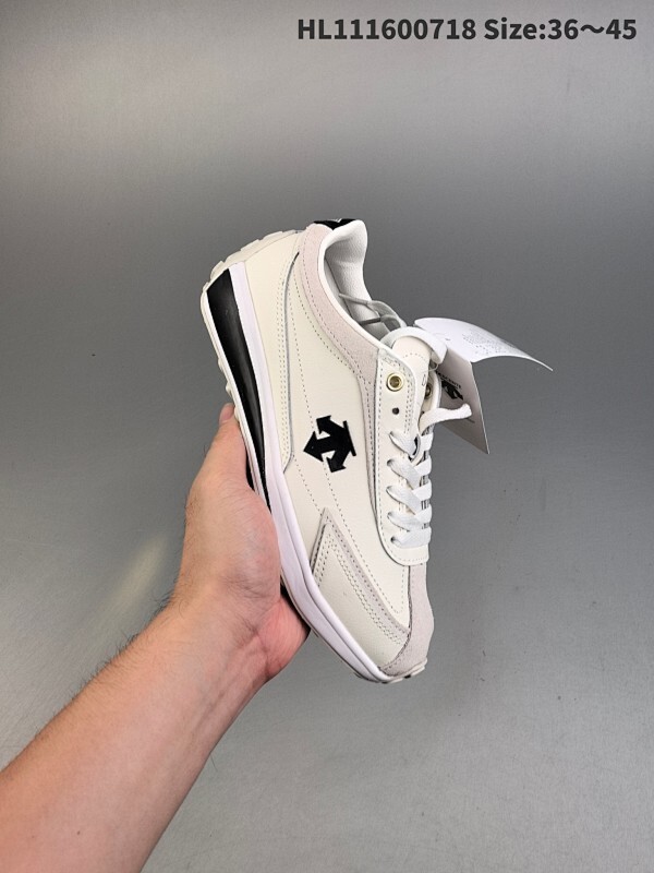 集合 迪桑特DESCENTE Sport Style系列  CHRON RACER复古风 运动休闲鞋 复古运动鞋头层牛皮 透气休闲鞋