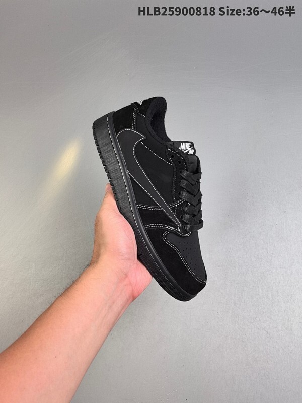 真标✅Nike Air Jordan 1 x Travis Scott AJ1倒勾 乔一倒钩 耐克 低帮文化篮球鞋