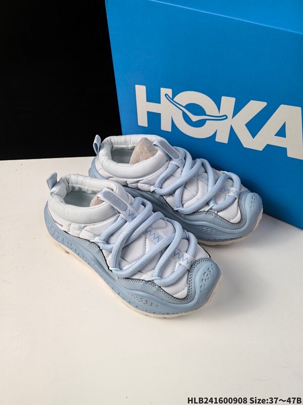 公司级 HOKA ONE ONE Ora Primo 低帮 蓝灰色 男女同款 防滑耐磨保暖低邦跑步鞋 始终致力于为所有跑者提供更新