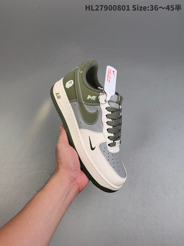 特价福利Nike Air Force1 07 low  定制空军 #原楦头原纸板  打造纯正空军版型