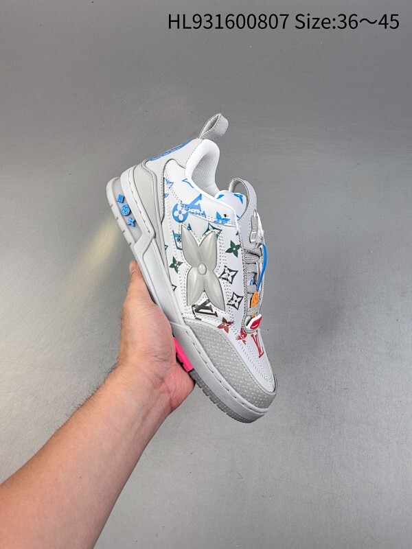 真标✅Louis Vuitton Trainer Sneaker Low 全新 LV 路易威登 休闲运动文化百搭板鞋