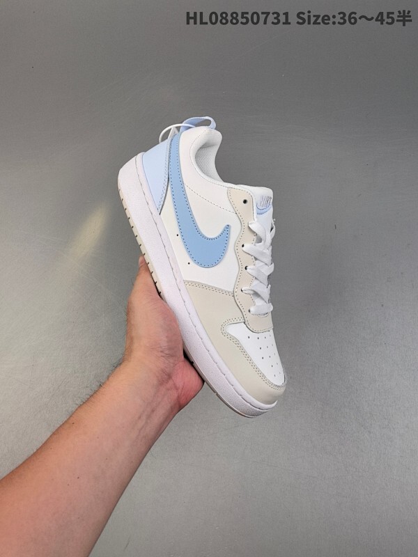 真标✅耐克 NIKE COURT BOROUGH LOW 低帮百搭透气休闲运动板鞋 经典耐用的设计