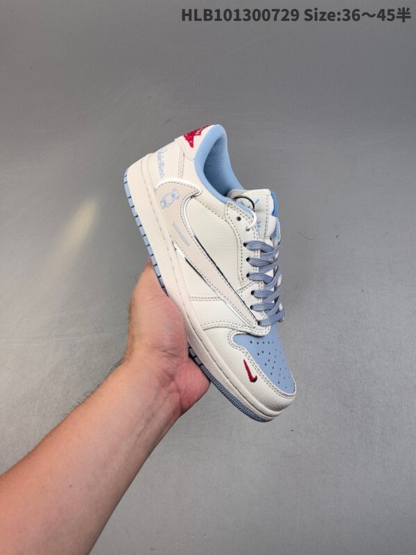 特价福利Nike Air Jordan 1 x Travis Scott AJ1倒勾 乔一倒钩 ‘DIY’定制 耐克 低帮文化篮球鞋