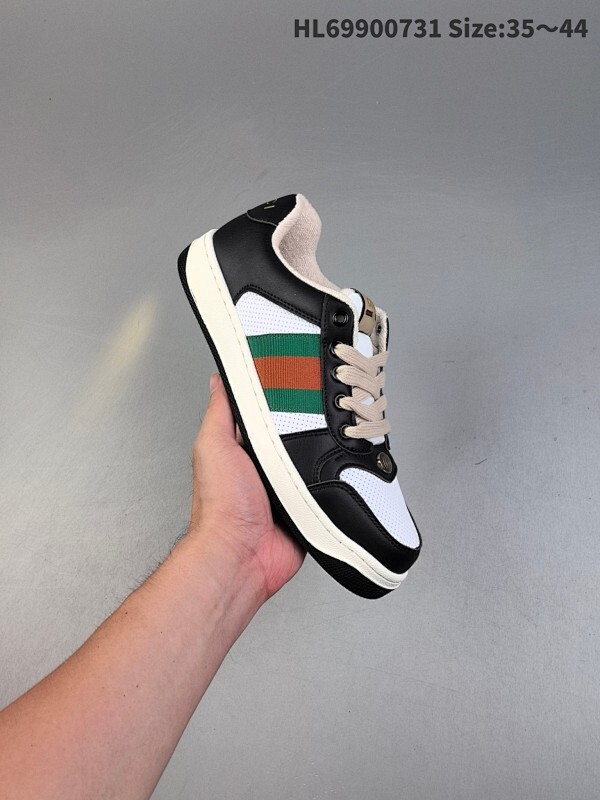 古驰 Gucci Distressed Screener sneaker 古驰小脏鞋系列 官方同步 经典原型复古百搭做旧小脏板鞋复古学院风 怀旧版