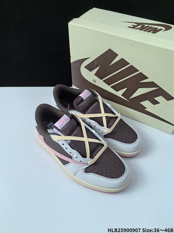 真标✅Nike Air Jordan 1 x Travis Scott AJ1倒勾 乔一倒钩 耐克 低帮文化篮球鞋