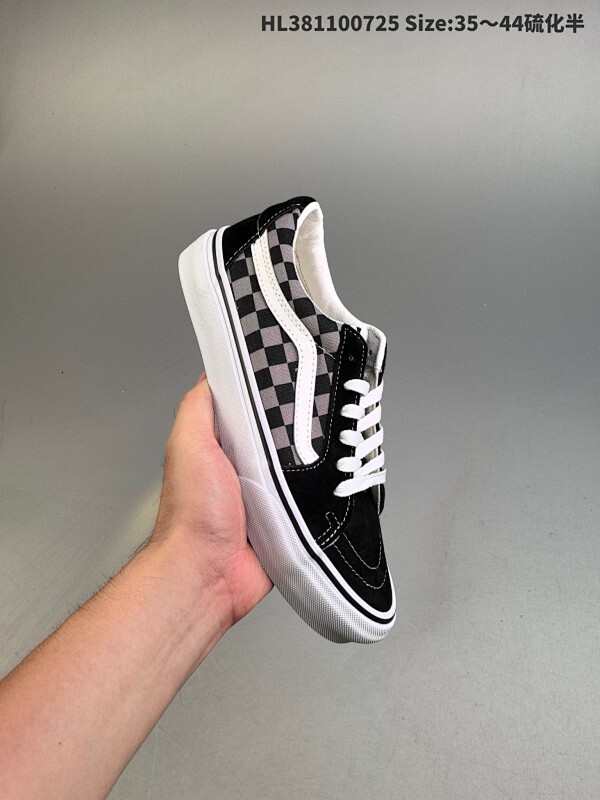 集合   原厂原盒原模。万斯 官方旗舰店VANS HI 黑翻毛皮低帮闪电休闲男女滑板鞋  工艺：硫化1:1