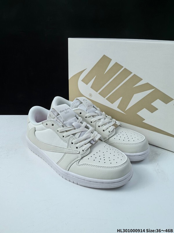 集合100 真标✅Nike Air Jordan 1 x Travis Scott AJ1倒勾 乔一倒钩 耐克 低帮文化篮球鞋