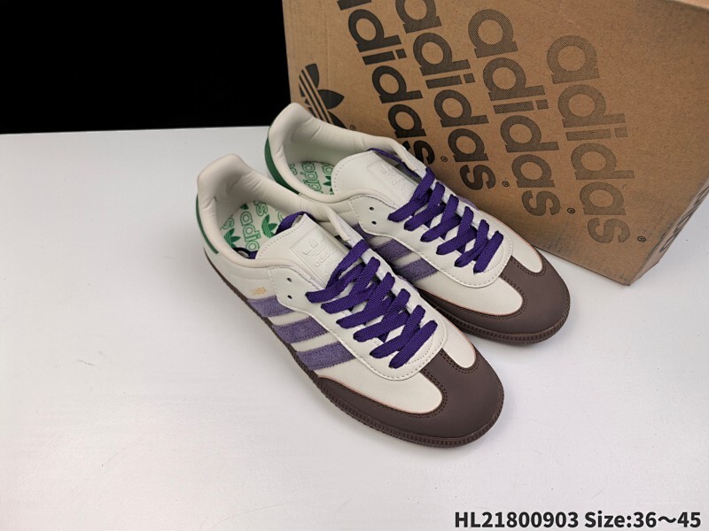 ✅Adidas Originals Samba OG 桑巴舞系列 阿迪达斯 三叶草 绅士德训足球风百搭低帮休闲运动板鞋