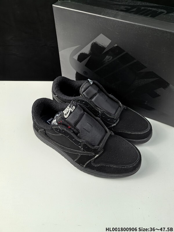 真标带半码 带外盒+丝巾❗️ Travis Scott x Air Jordan 1 Low OG "Black Phantom" 低帮 倒钩4.0 黑武士倒钩AJ1 乔丹1代 aj1 乔1 低邦