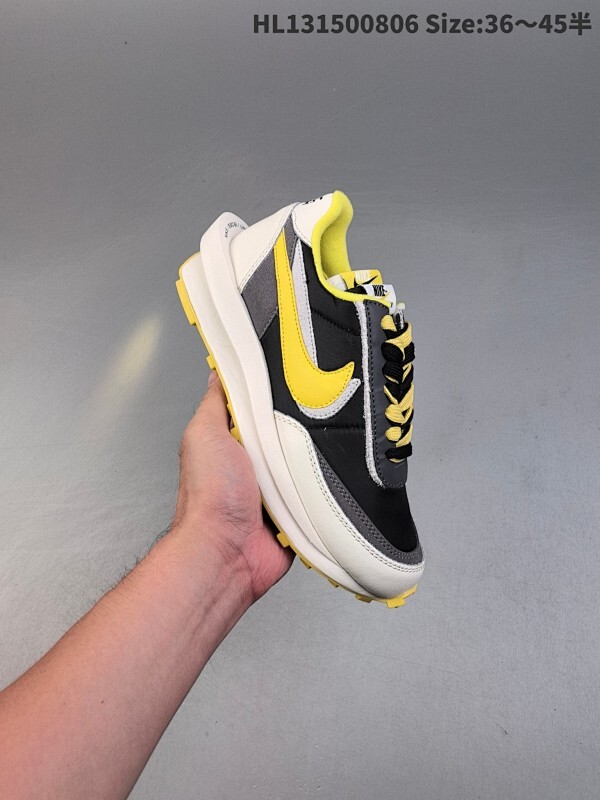 Sacai X N LDWaffle ”Midnight Spruce and University Red“ 华夫2.0 黑蓝红解构