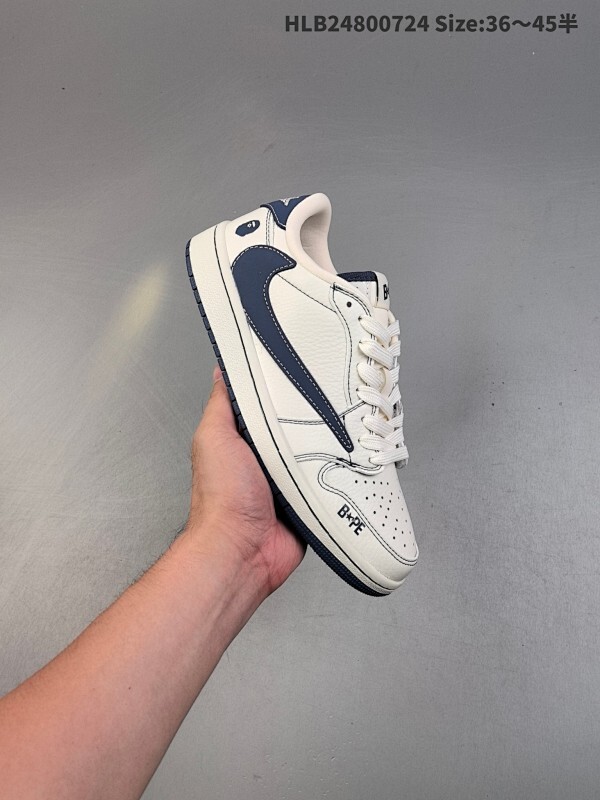 特价‼️  公司级✅Nike Air Jordan 1 x Travis Scott AJ1倒勾 乔一倒钩 ‘DIY’定制 耐克 低帮文化篮球鞋