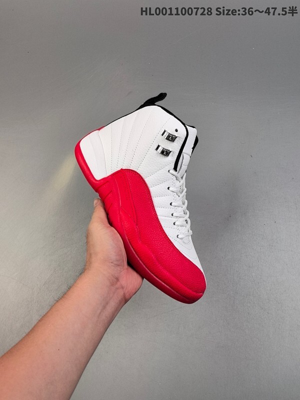 Air Jordan 12 Retro High "Cherry" 高帮 樱桃白红 AJ12 乔丹12代 aj12 乔12 高邦 白红色