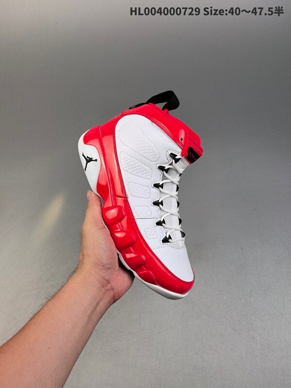 纯原版本 头层 Air Jordan 9 Retro "Gym Red" 高帮 健身房红 AJ9 乔丹9代 aj9 乔9 高邦 红白色 乔丹篮球鞋系列