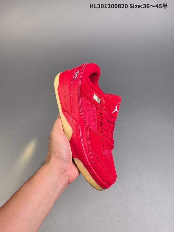 集合 真标✅Who Decides War x Nike Jordan FLIGHT COURT ATE 搭防滑耐磨 低帮 耐克复古篮球鞋