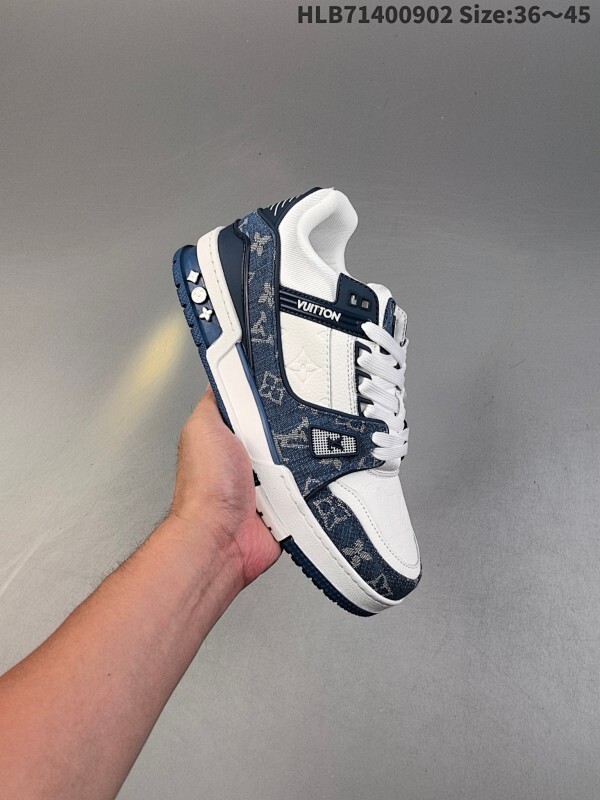 路易威登 Louis Vuitton LV路易威登板鞋 时尚运动鞋潮厚底增高男女鞋。舒适防滑底和百搭性霸屏整个时尚娱乐圈