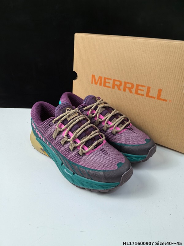 集合  公司级✅WILD THINGS × MERRELL迈乐 AGILITY PEAK 4 简约舒适蜂鸟户外 织物防滑耐磨透气 低帮 越野跑步鞋