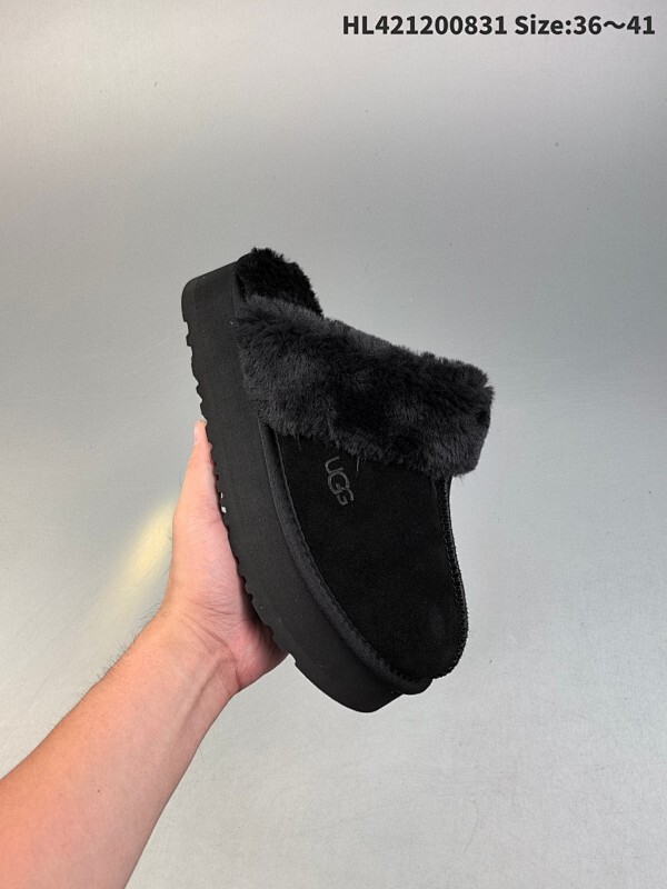 集合 ✅UGG雪地靴星拖厚底羊皮毛一体2024新款秋冬包头半拖毛毛拖鞋女外穿！