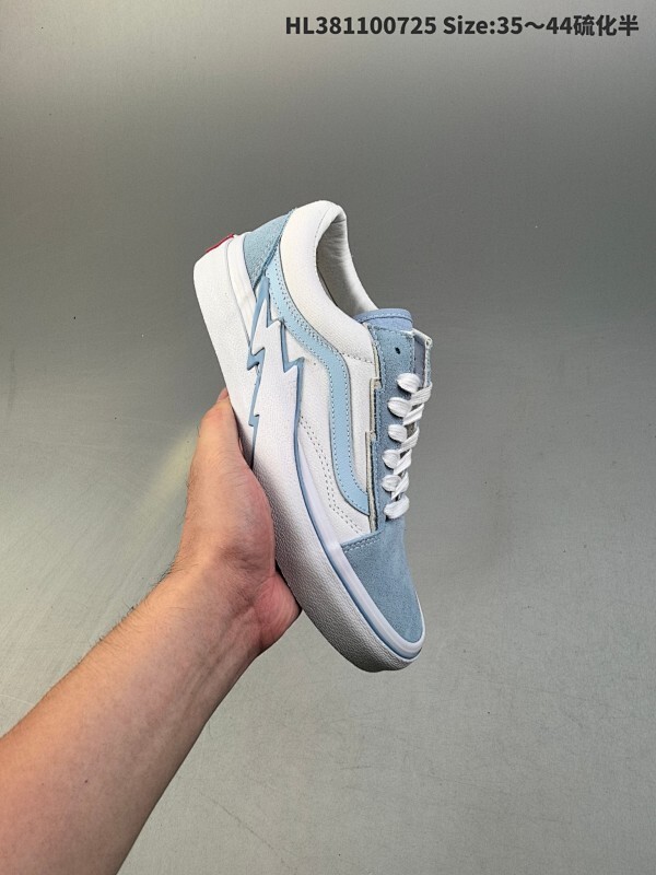 原厂原盒原模。万斯 官方旗舰店VANS HI 黑翻毛皮低帮闪电休闲男女滑板鞋  工艺：硫化1:1