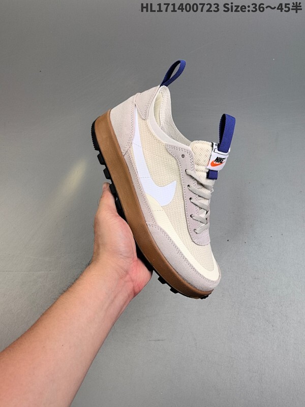 集合  Tom Sachs x Nk General  Purpose Shoe 联名款 简约风休闲鞋  #此款耐用的翻毛皮和加固网眼布构成了这双鞋的整体鞋面