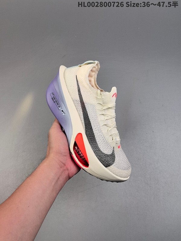 Nike Zoomx Alphafly 3 耐克 低帮 阿尔法飞行3代 米黑紫 马拉松世界纪录训练长跑跑鞋