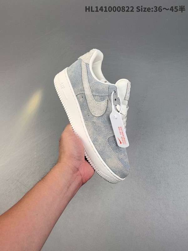 集合 真标✅NIKE AIR FORCE 1‘07LV牛仔 原楦头原纸板 打造纯正低帮空军版型 专注外贸渠道 全掌内置蜂窝气垫