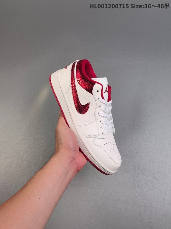 Air Jordan 1 Low SE WMNS 低帮 白红色 AJ1 乔丹1代 aj1 乔1 低邦 白红色 男女同款 乔丹篮球鞋系列