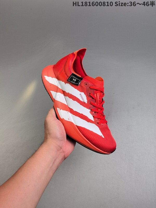 集合 Y-3 Adidas Adizero Adios Pro 4M 马拉松飞线贾卡轻质透气休闲运动跑步鞋 采用双层透气网纱 Flywire动态飞线绑缚鞋面材质 内置Zoom小气垫装置