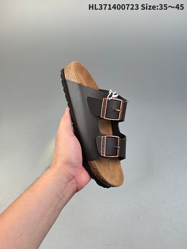 德国百年知名鞋履品牌·博肯Birkenstock  勃肯拖鞋系列凉拖鞋休闲沙滩凉鞋 BIRKENSTOCK勃肯德国进口男女款牛皮绒面革软底Arizona双扣拖鞋