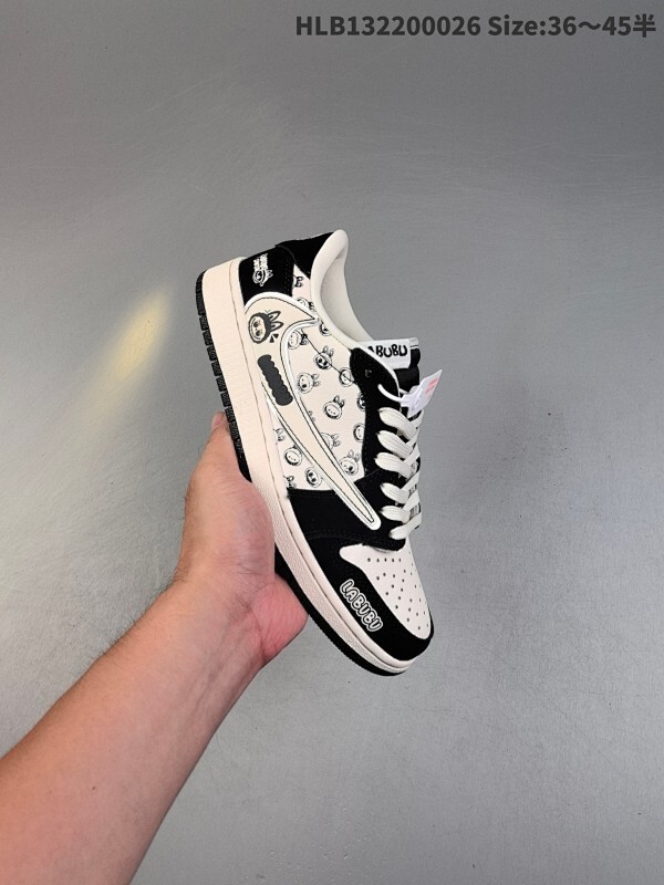 公司级✅Nike Air Jordan 1 x Travis Scott AJ1倒勾 乔一倒钩 ‘DIY’定制 耐克 低帮文化篮球鞋