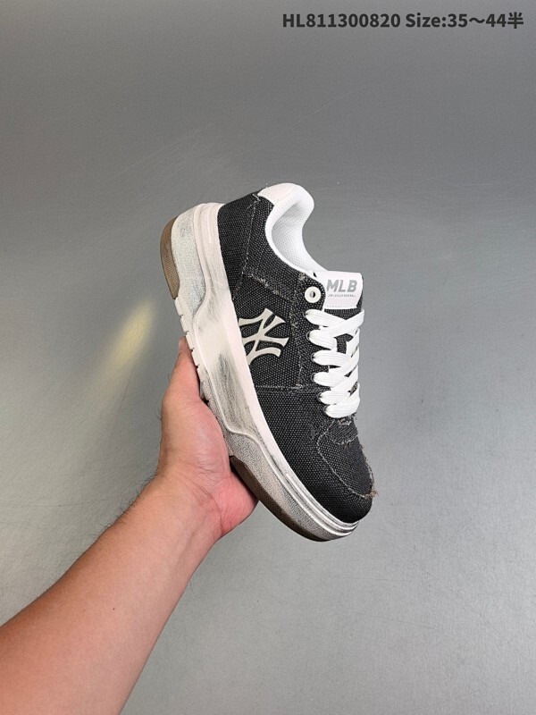 MLB CHUNKY LINER DENIM VINTAGE  纽约洋基队 潮流时尚厚底运动鞋  以复古基调书写千禧美学