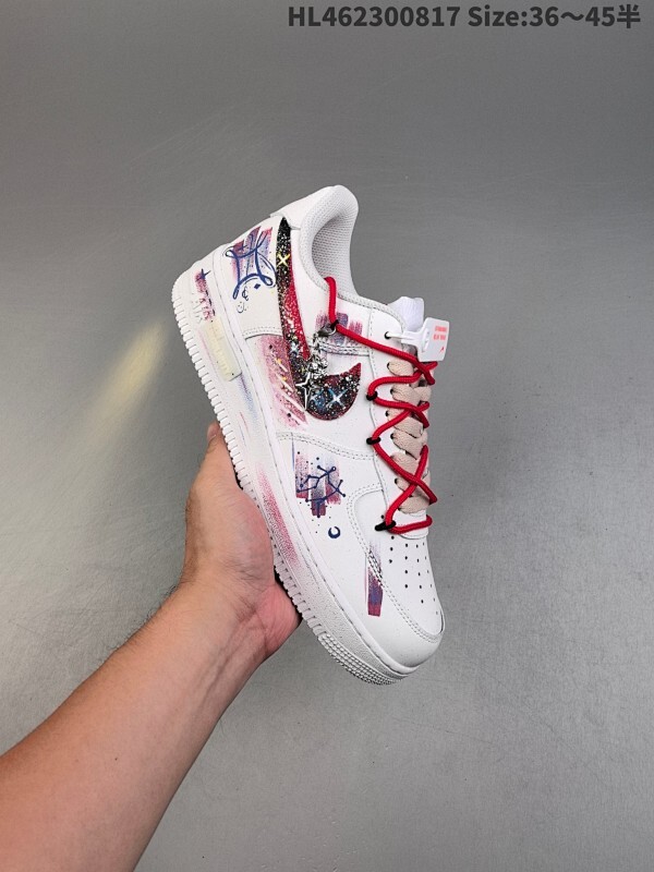 Nike Air Force 1 Low 十二星座系列 原楦头原纸板 打造纯正空军版型 专注外贸渠道 全掌内置蜂窝气垫