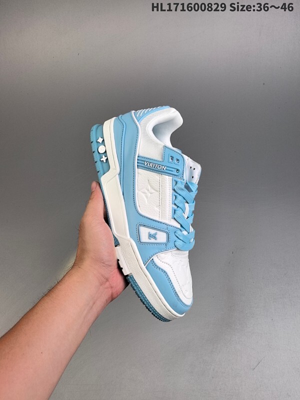 集合  【公司级】路易威登 Louis Vuitton LV路易威登板鞋 时尚运动鞋潮厚底增高男女鞋。舒适防滑底和百搭性霸屏整个时尚娱乐圈