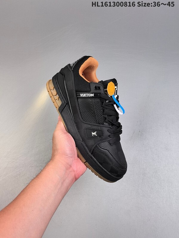 真标✅Louis Vuitton Trainer Sneaker Low 全新 LV 路易威登 休闲运动文化百搭板鞋