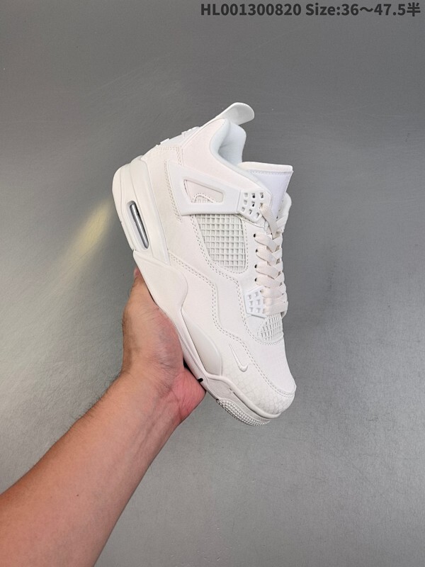 真标带半码 Nigel Sylvester x Air Jordan 4 OG BIKE 白蛇纹 AJ4 乔丹4代 aj4 乔4 白蛇纹 乔丹篮球鞋系列