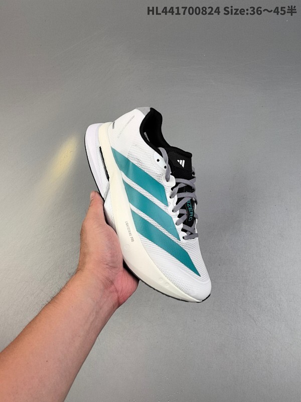 公司级✅Adidas adizero BOSTON 13 阿迪达斯 透气网眼竞速跑鞋Boost 缓震底 运动鞋 后跟加厚 呵护脚后跟 立体保护软绵鞋口