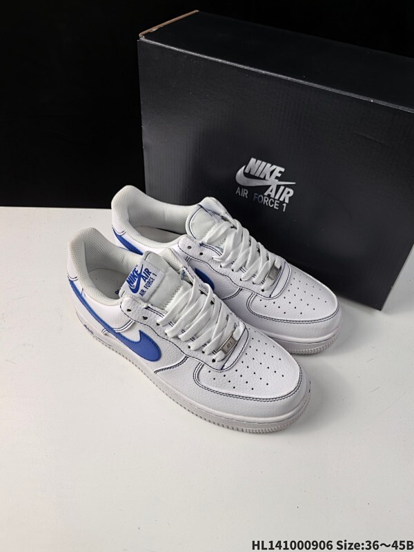 集合  真标✅耐克Nike AIR FORCE 1’07空军一号低帮百搭休闲运动板鞋。柔软、弹性十足的缓震性能和出色的中底设计