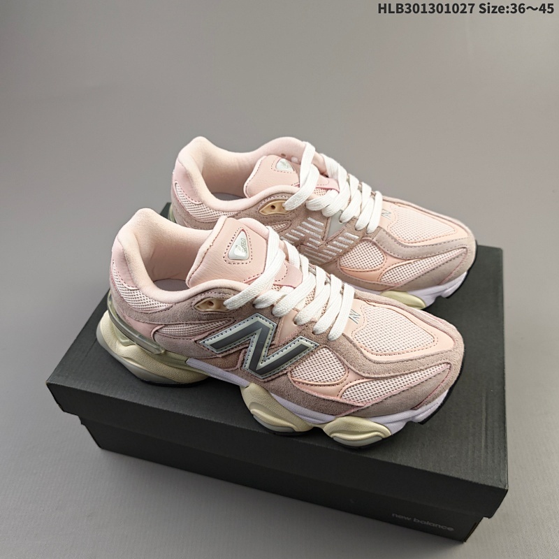 集合一130 New Balance NB9060系列 复古休闲运动慢跑鞋 U9060JRB #鞋款灵感源自设计师本人对夏日的怀日回忆。鞋面大身由空间双格及磨砂鞋面拼接而生，配以柔和、温暖的粉橘色